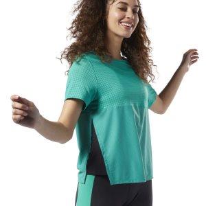 Reebok Perforated Performance T Shirt Damen - Türkis - DE 164-GFC